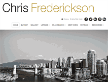Tablet Screenshot of chrisfrederickson.ca